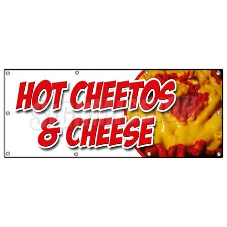HOT CHEETOS & CHEESE BANNER SIGN melted mexican chili tex mex food -  SIGNMISSION, B-96 Hot Cheetos & Cheese